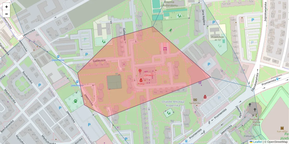 Szczegółowa mapa kodu pocztowego 60-159 z granicami, sąsiednimi kodami pocztowymi i urzędami pocztowymi