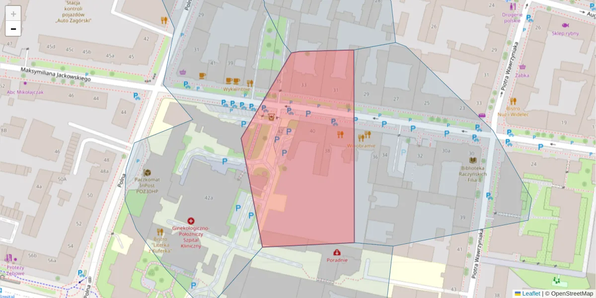Szczegółowa mapa kodu pocztowego 60-512 z granicami, sąsiednimi kodami pocztowymi i urzędami pocztowymi