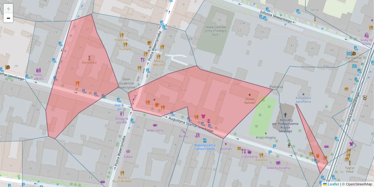 Szczegółowa mapa kodu pocztowego 60-514 z granicami, sąsiednimi kodami pocztowymi i urzędami pocztowymi