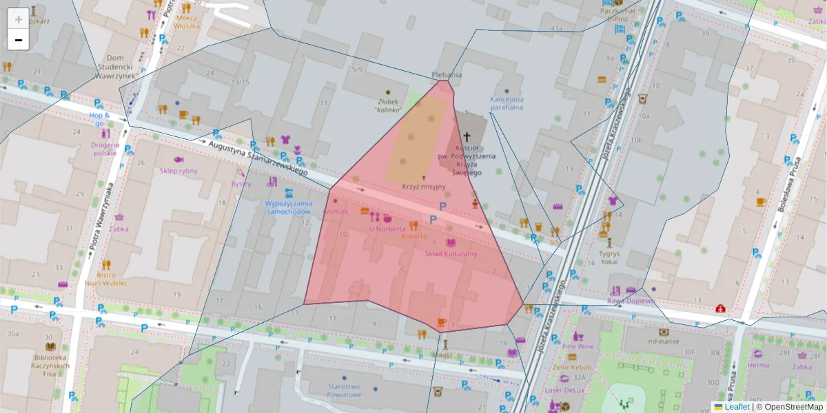 Szczegółowa mapa kodu pocztowego 60-516 z granicami, sąsiednimi kodami pocztowymi i urzędami pocztowymi