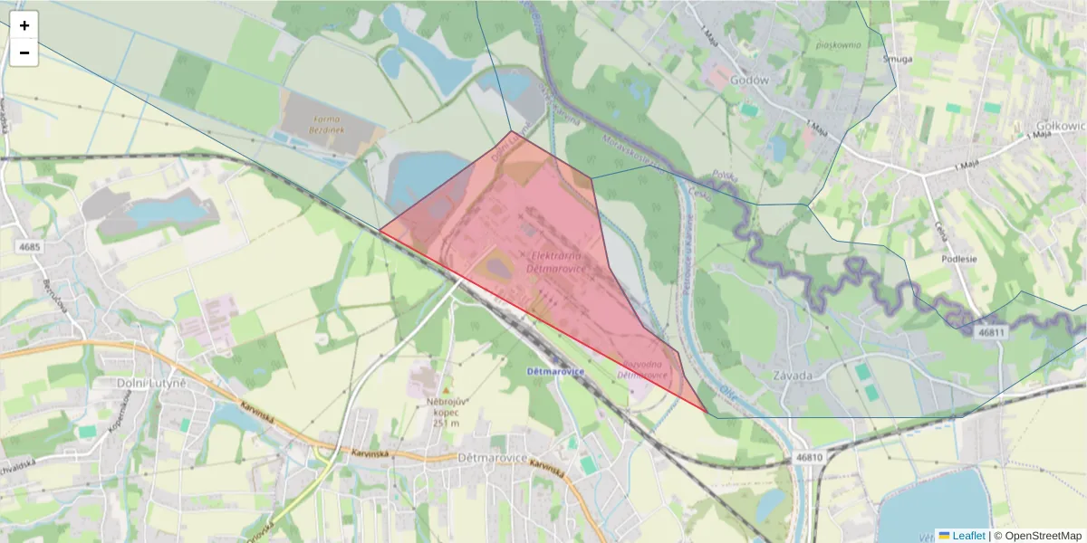 Szczegółowa mapa kodu pocztowego 73571 z granicami, sąsiednimi kodami pocztowymi i urzędami pocztowymi