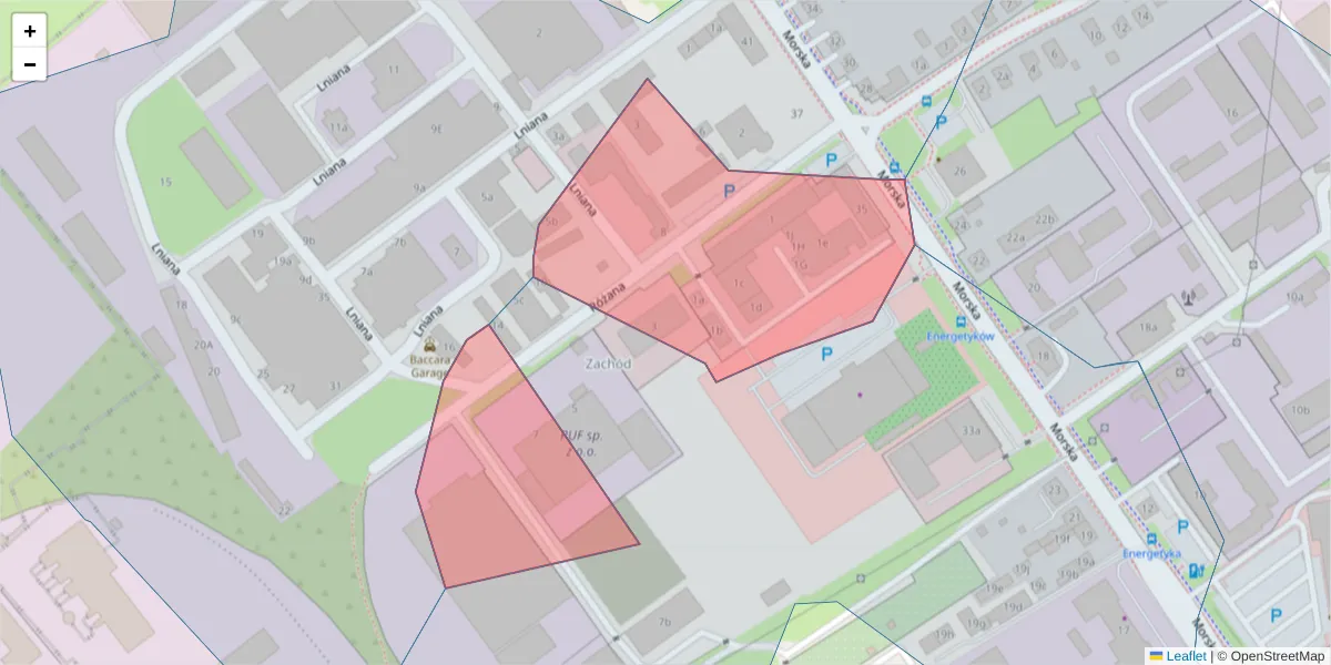 Szczegółowa mapa kodu pocztowego 75-220 z granicami, sąsiednimi kodami pocztowymi i urzędami pocztowymi