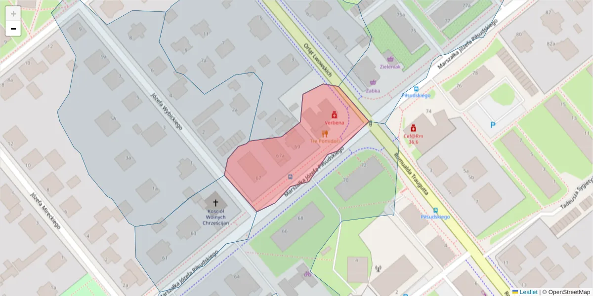 Szczegółowa mapa kodu pocztowego 75-521 z granicami, sąsiednimi kodami pocztowymi i urzędami pocztowymi