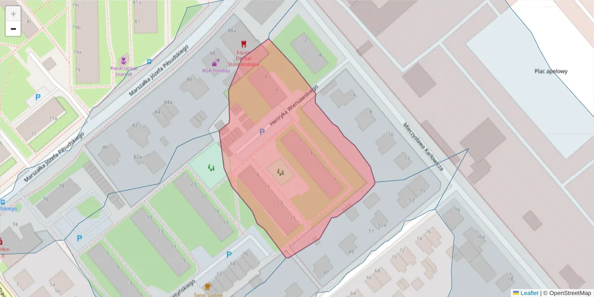 Szczegółowa mapa kodu pocztowego 75-528 z granicami, sąsiednimi kodami pocztowymi i urzędami pocztowymi