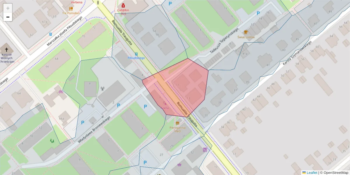 Szczegółowa mapa kodu pocztowego 75-561 z granicami, sąsiednimi kodami pocztowymi i urzędami pocztowymi