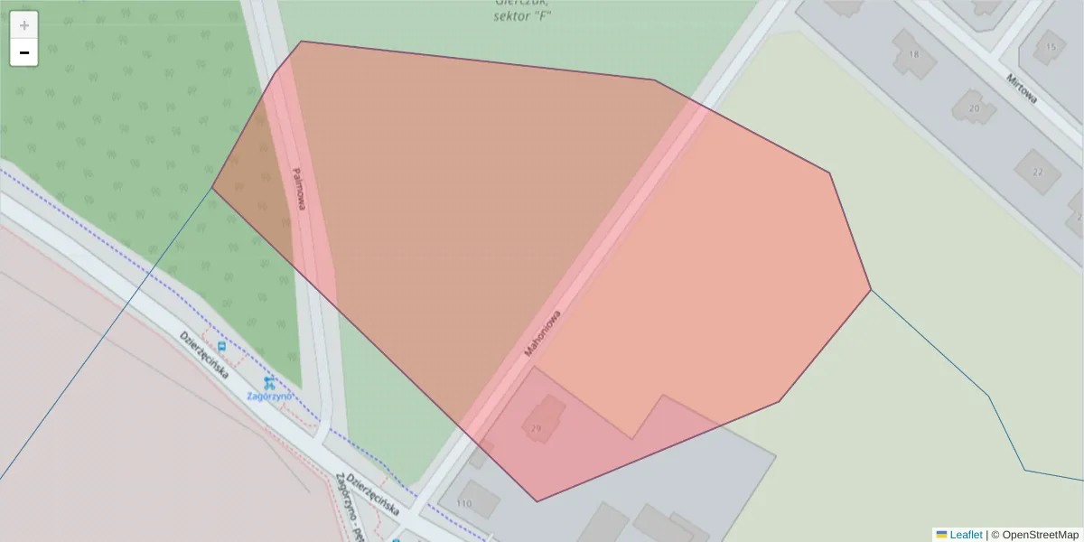 Szczegółowa mapa kodu pocztowego 75-639 z granicami, sąsiednimi kodami pocztowymi i urzędami pocztowymi