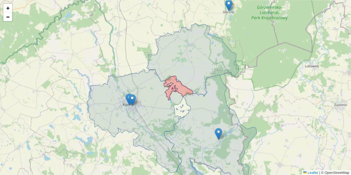 Szczegółowa mapa kodu pocztowego 87-512 z granicami, sąsiednimi kodami pocztowymi i urzędami pocztowymi
