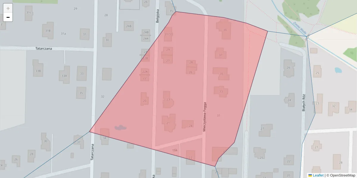 Szczegółowa mapa kodu pocztowego 91-186 z granicami, sąsiednimi kodami pocztowymi i urzędami pocztowymi