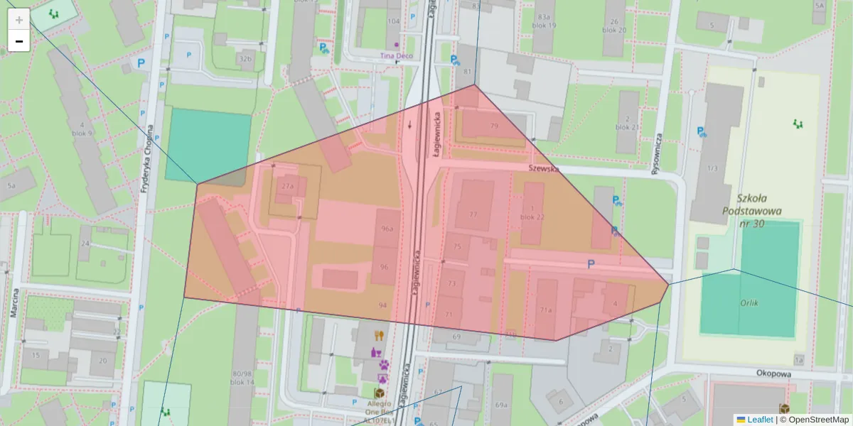Szczegółowa mapa kodu pocztowego 91-456 z granicami, sąsiednimi kodami pocztowymi i urzędami pocztowymi