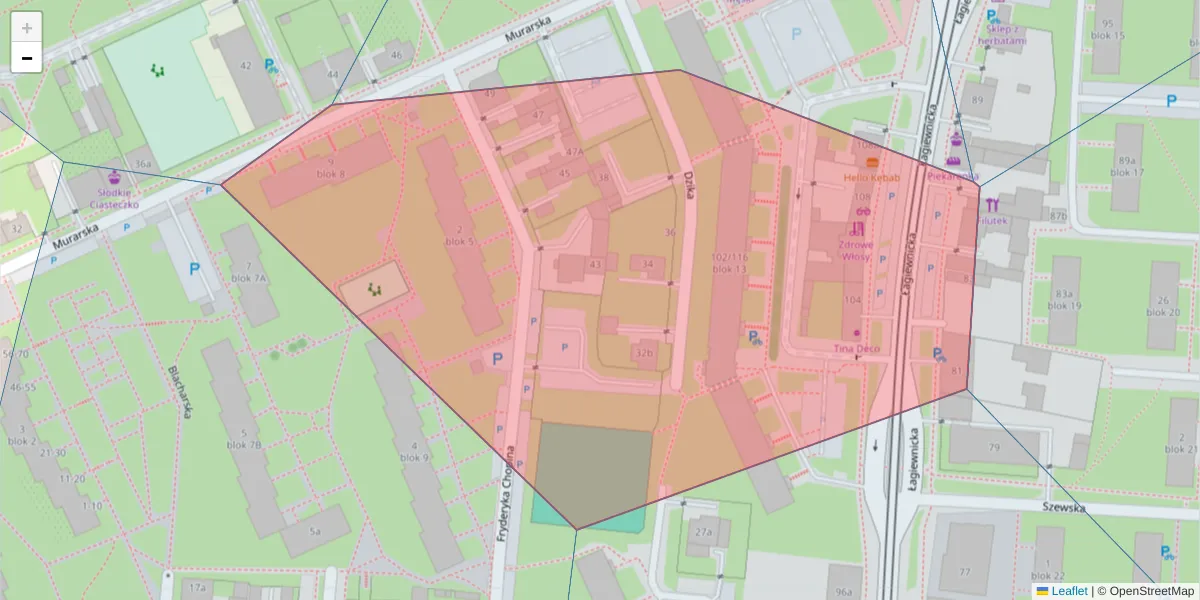 Szczegółowa mapa kodu pocztowego 91-459 z granicami, sąsiednimi kodami pocztowymi i urzędami pocztowymi