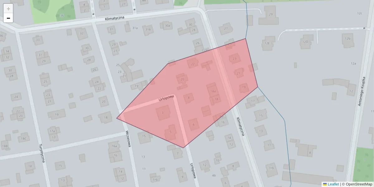 Szczegółowa mapa kodu pocztowego 91-616 z granicami, sąsiednimi kodami pocztowymi i urzędami pocztowymi