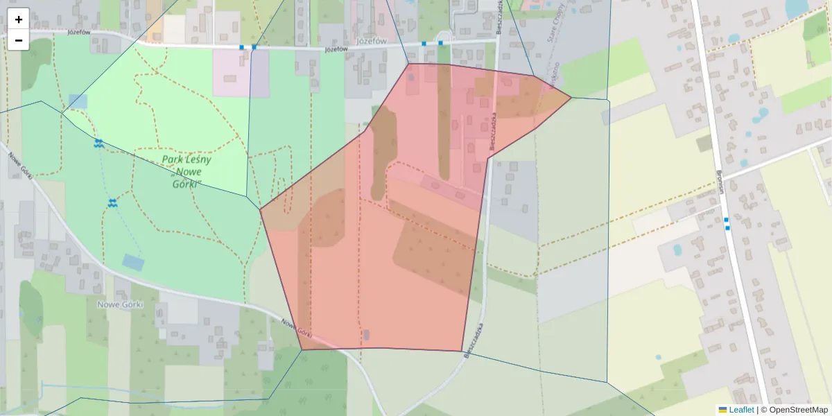 Szczegółowa mapa kodu pocztowego 93-618 z granicami, sąsiednimi kodami pocztowymi i urzędami pocztowymi