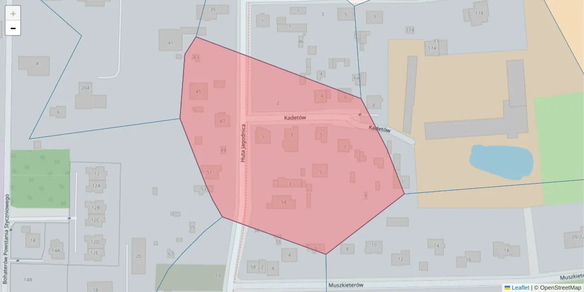 Szczegółowa mapa kodu pocztowego 94-324 z granicami, sąsiednimi kodami pocztowymi i urzędami pocztowymi
